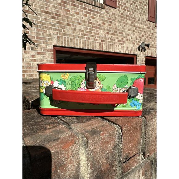 RARE Vintage 1985 STRAWBERRY SHORTCAKE BERRYKIN Aladdin Lunch Box no thermos - Picture 3 of 5